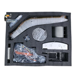 LESU 1/14 Metal Remote Control Hydraulic Tracked Excavator KIT Aoue PC500 RC Digger 7Ways Valve 3MAP Light System DIY Model