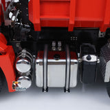 Metal 1/14 RC Hydraulic Dumper 8x8 Roll Off Dump Truck 3363 Emulated Car Model Rear Axle Steering ST8 Remote Control 3-speed