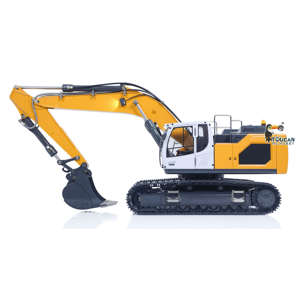 XDRC-BA-945 1/14 Full Metal Hydraulic RC Crawler Excavator RTR w/Quick Coupler & Rotating Light