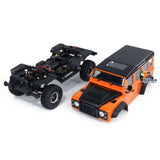 1/10 Scale YIKONG RC Crawler Car 2Speed W/ Motor ESC Servo Radio Controller Light for 4x4 Off Road Vehicle Model