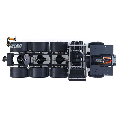 In Stock TOUCAN RC HOBBY LESU Metal RC Assembled Heavy-duty Chassis for 1/14 Scale 1851 3363 Tractor Truck 3 Speed Transmission Highline Equipment Rack Truck UpgradeParts