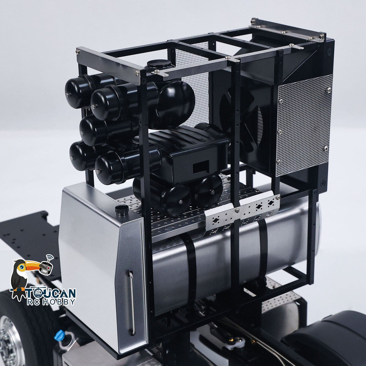 In Stock TOUCAN RC HOBBY LESU Metal RC Assembled Heavy-duty Chassis for 1/14 Scale 1851 3363 Tractor Truck 3 Speed Transmission Highline Equipment Rack Truck UpgradeParts