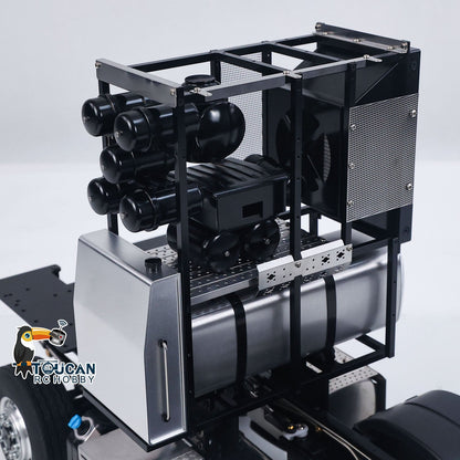 In Stock TOUCAN RC HOBBY LESU Metal RC Assembled Heavy-duty Chassis for 1/14 Scale 1851 3363 Tractor Truck 3 Speed Transmission Highline Equipment Rack Truck UpgradeParts