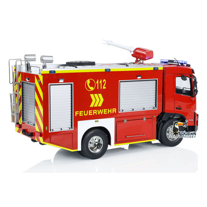 TOUCAN RC HOBBY 1/14 4x2 RC Fire Vehicles Radio Control Fire Fighting Truck 3-speed Transmission Lighting and Sound System Assembled and Painte