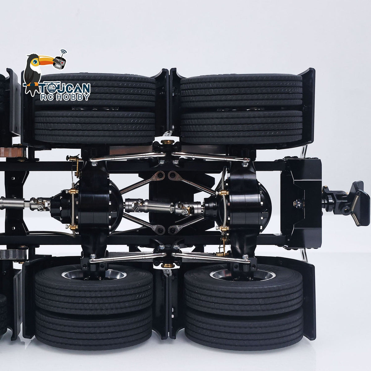 In Stock TOUCAN RC HOBBY LESU Metal RC Assembled Heavy-duty Chassis for 1/14 Scale 1851 3363 Tractor Truck 3 Speed Transmission Highline Equipment Rack Truck UpgradeParts