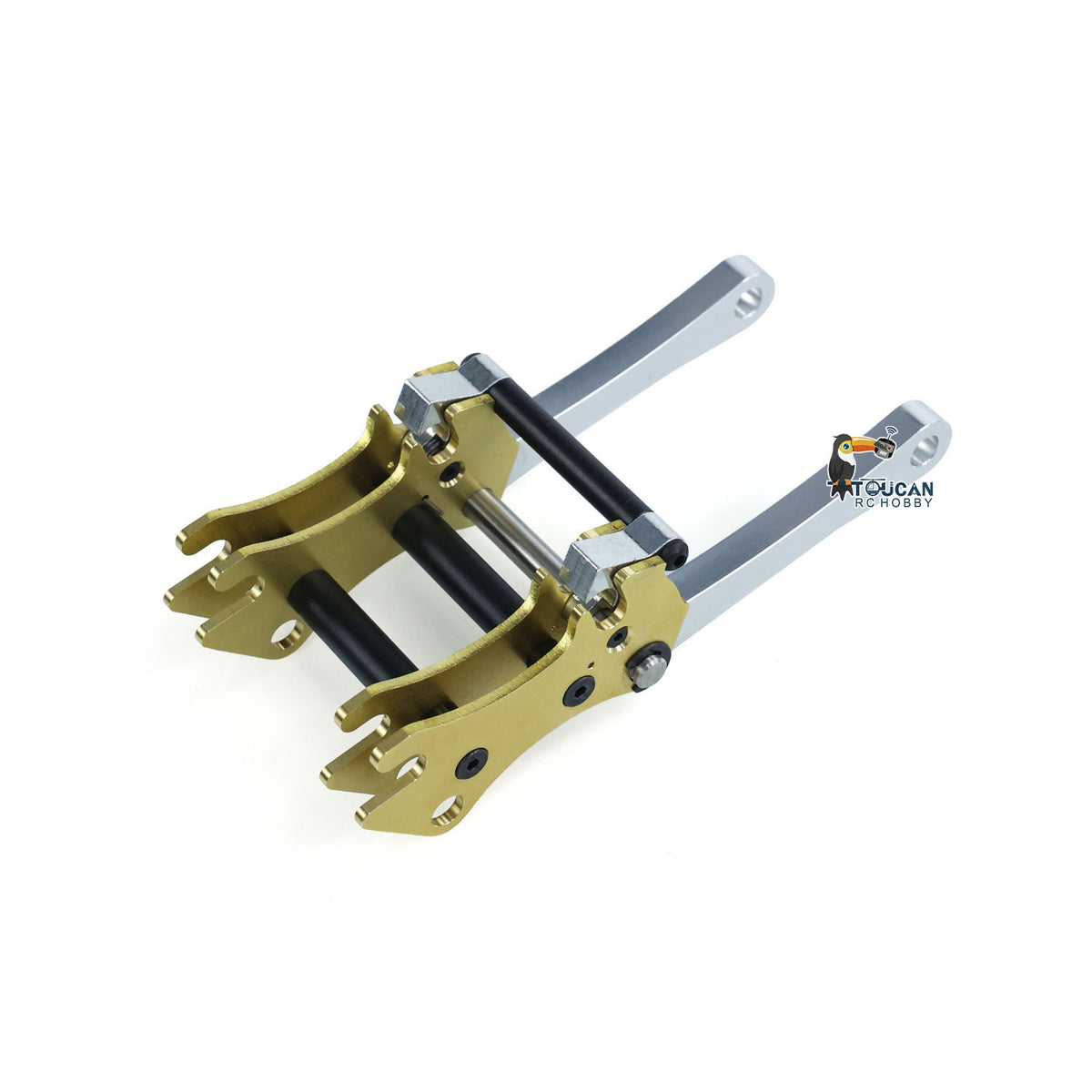 Manuelle Schnellwechslergabel aus Metall für JDModel JDM-198 ZW370 RC-Hydraulikladermodell DIY Funkgesteuertes Baufahrzeug
