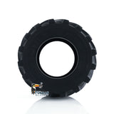 Widened Metal Wheel Hub 135X80MM Rubber Tire Tyre for JDM-198 ZW370 RC Hydraulic Loader Model JDM-166 Articulated Truck DIY Vehicle