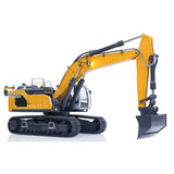 XDRC 1/14 Hydraulic Crawler Excavator 945 Radio Control Digger Construction Vehicle 3-Way Valve Brushless Drive Quick Coupler