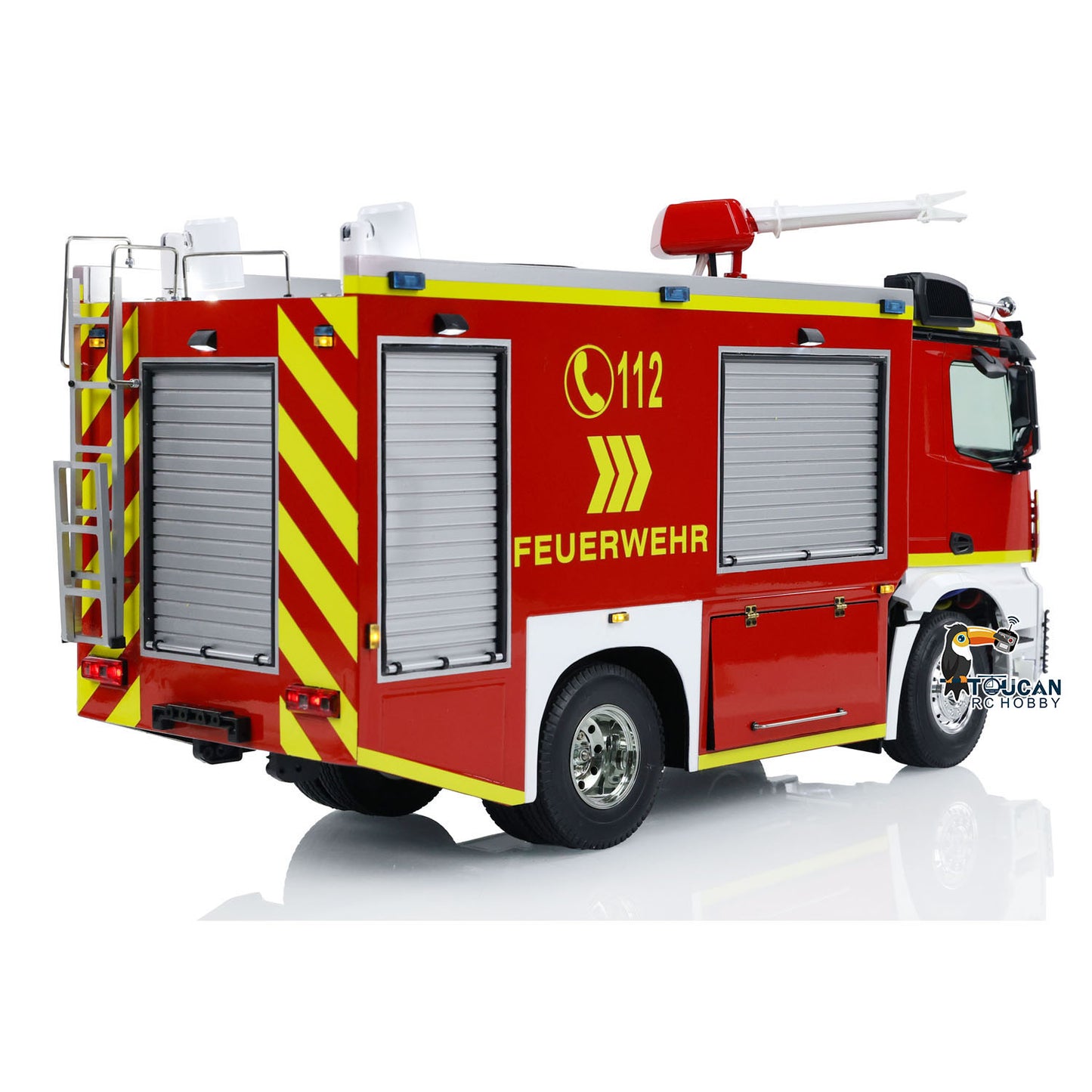 4x2 1/14 RC Feuerwehrfahrzeuge 3-Gang-Getriebe Funkgesteuertes Feuerwehrauto Drei-Gang-Getriebe Beleuchtungs- und Soundsystem