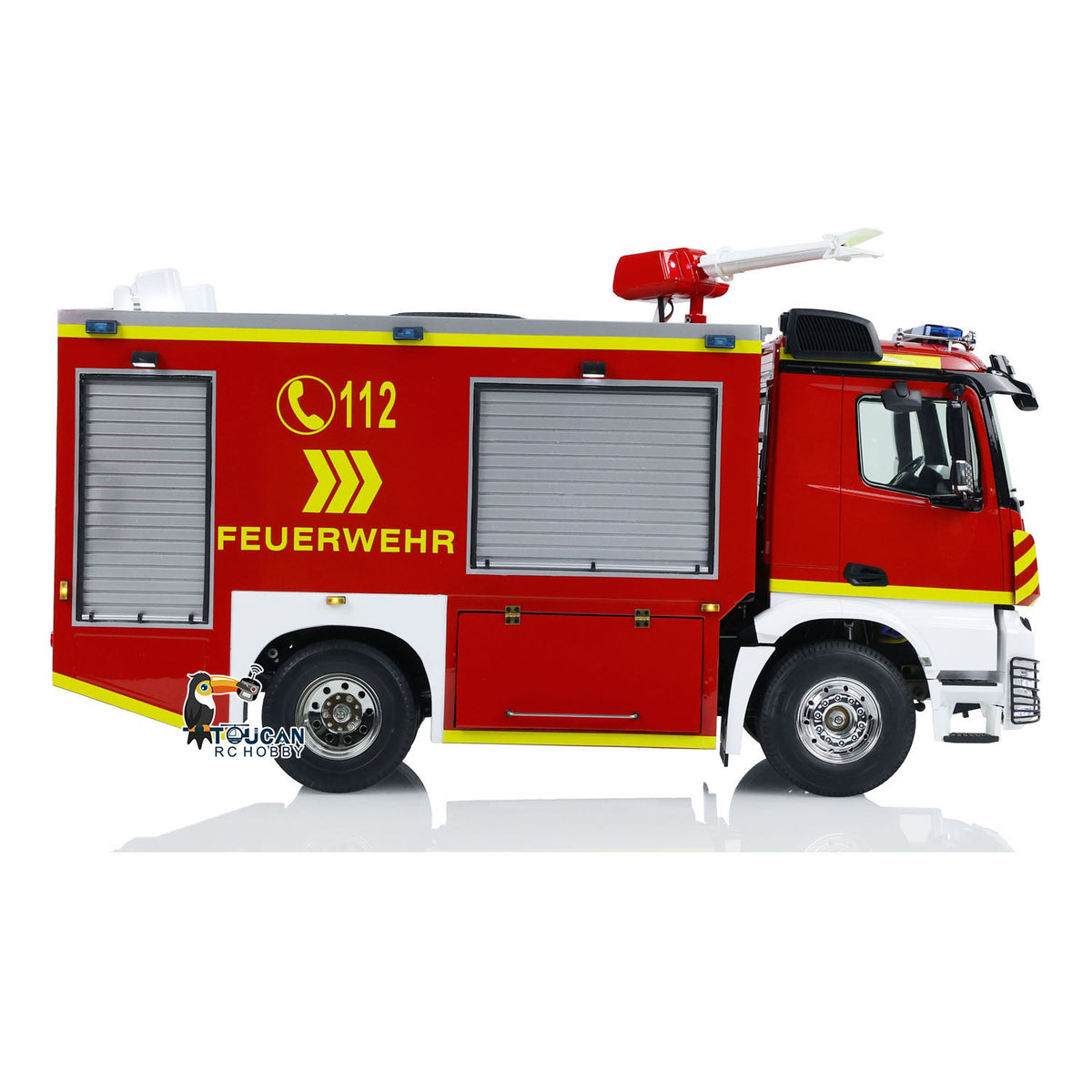 4x2 1/14 RC Feuerwehrfahrzeuge 3-Gang-Getriebe Funkgesteuertes Feuerwehrauto Drei-Gang-Getriebe Beleuchtungs- und Soundsystem