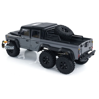 1:10 Off-Road Pickup Truck 6*6 Rock Crawler Lichter Sound Bewegliche Türen 2,4G mit Licht Sound System drei differential schlösser