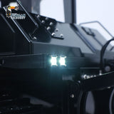 RTR Metal 1/12 Remote Control Hydraulic Bulldozer D155AX 7 Valves Heavy Duty Model Dozer 5 Plows Brushless Motor Light System