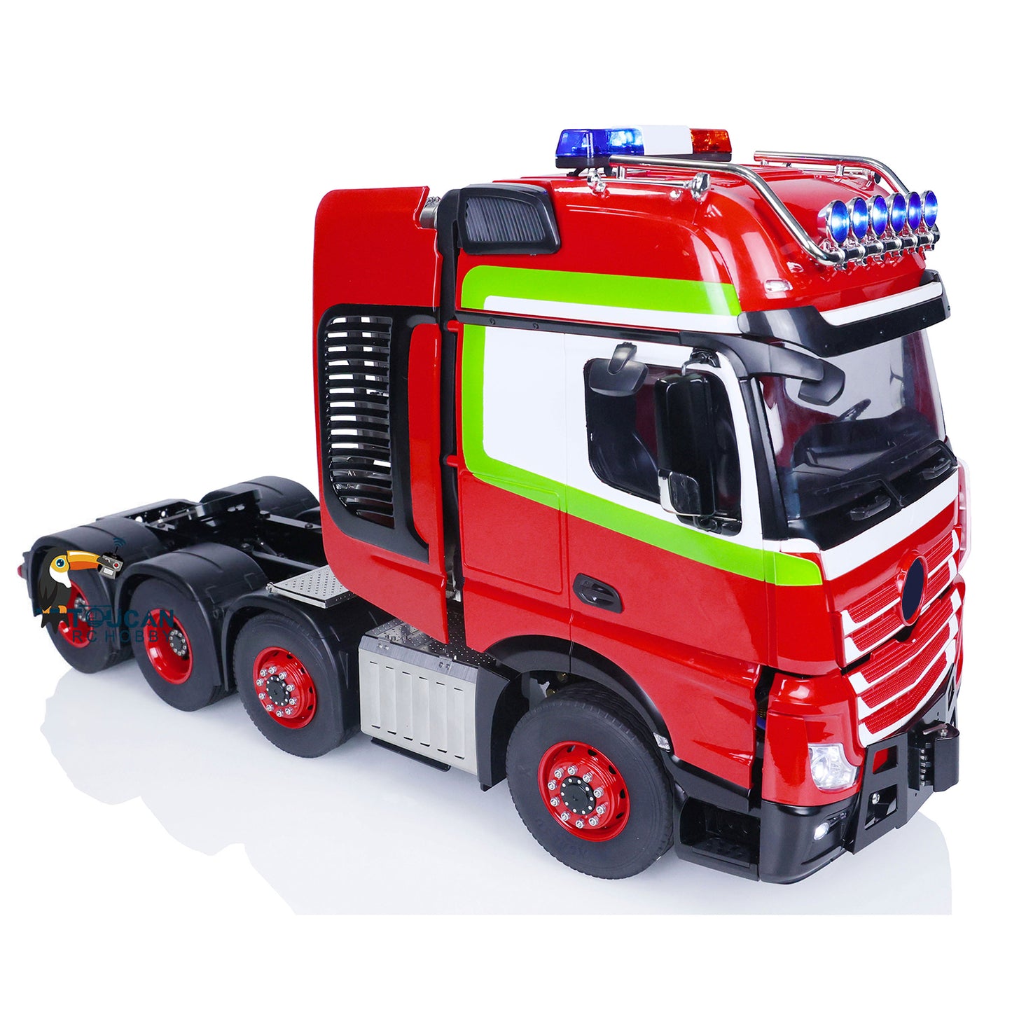 TOUCAN Lackiertes 8*8 Schwermetall-Chassis RC 1/14 Sattelzugmaschinen für Kabinenwagen mit Licht- und Soundsystem