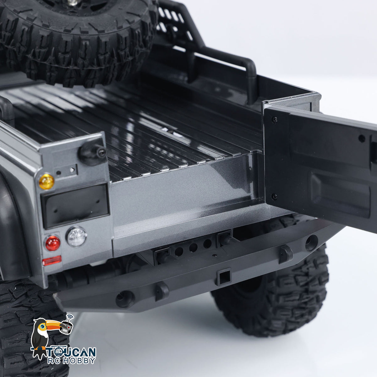 1:10 Off-Road Pickup Truck 6*6 Rock Crawler Lichter Sound Bewegliche Türen 2,4G mit Licht Sound System drei differential schlösser