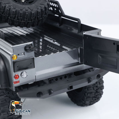 1:10 Off-Road Pickup Truck 6*6 Rock Crawler Lichter Sound Bewegliche Türen 2,4G mit Licht Sound System drei differential schlösser