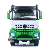 8x8 1/14 Hydraulic RC Full Dump Truck Metal Roll On Off Tipper Car Model Sound Light Simulation Vehicle FlySky ST8 Remote Control