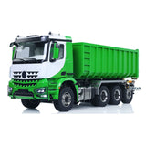 8x8 1/14 Hydraulic RC Full Dump Truck Metal Roll On Off Tipper Car Model Sound Light Simulation Vehicle FlySky ST8 Remote Control