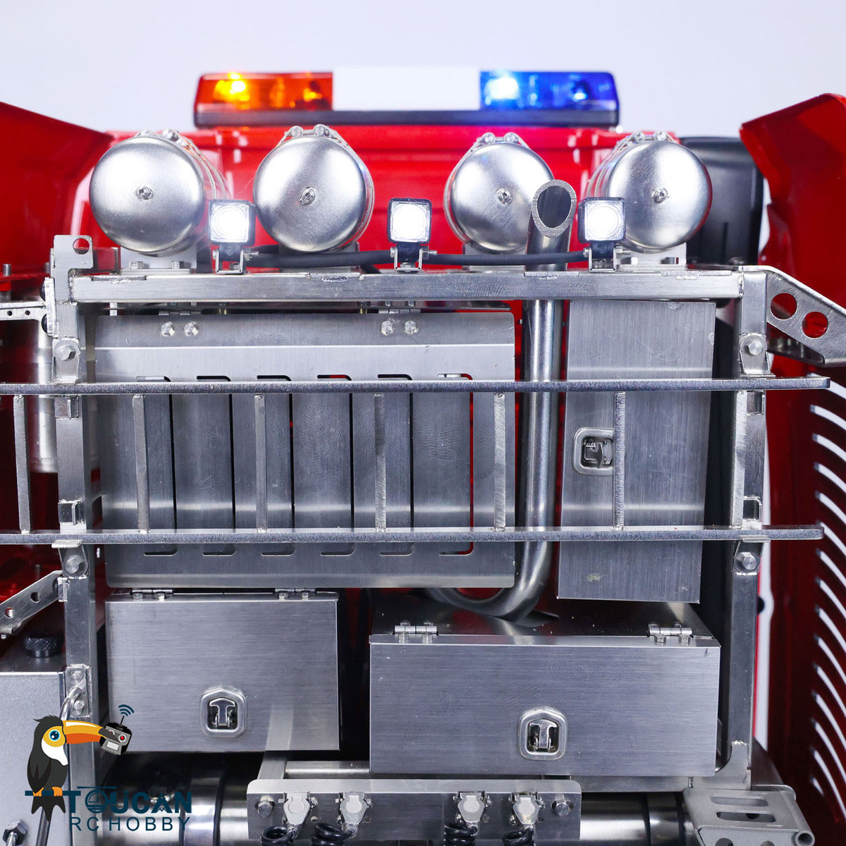 TOUCAN Lackiertes 8*8 Schwermetall-Chassis RC 1/14 Sattelzugmaschinen für Kabinenwagen mit Licht- und Soundsystem
