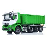 Toucanhobby G88 1/14 Metal 8x8 RC Hydraulic Roll on Roll off Dump Truck 3 Speed Transmission Differential Lock Rear Axle Steering for Modelers