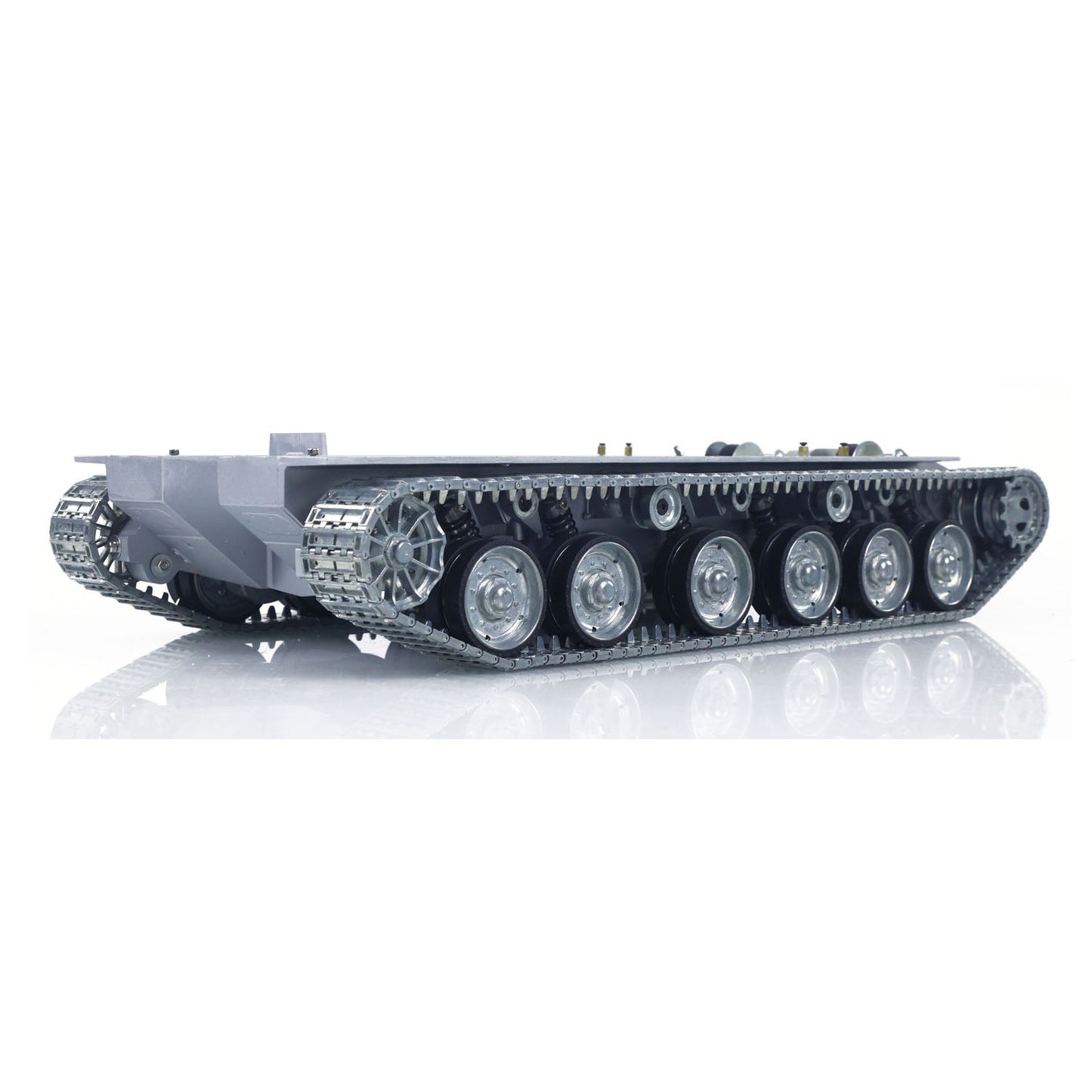 Metal Chassis with Driving Gearbox Idlers Road Drive Wheels for Heng Long 1/16 3958 Merkava IV Remote Control Tank Vehicle Model