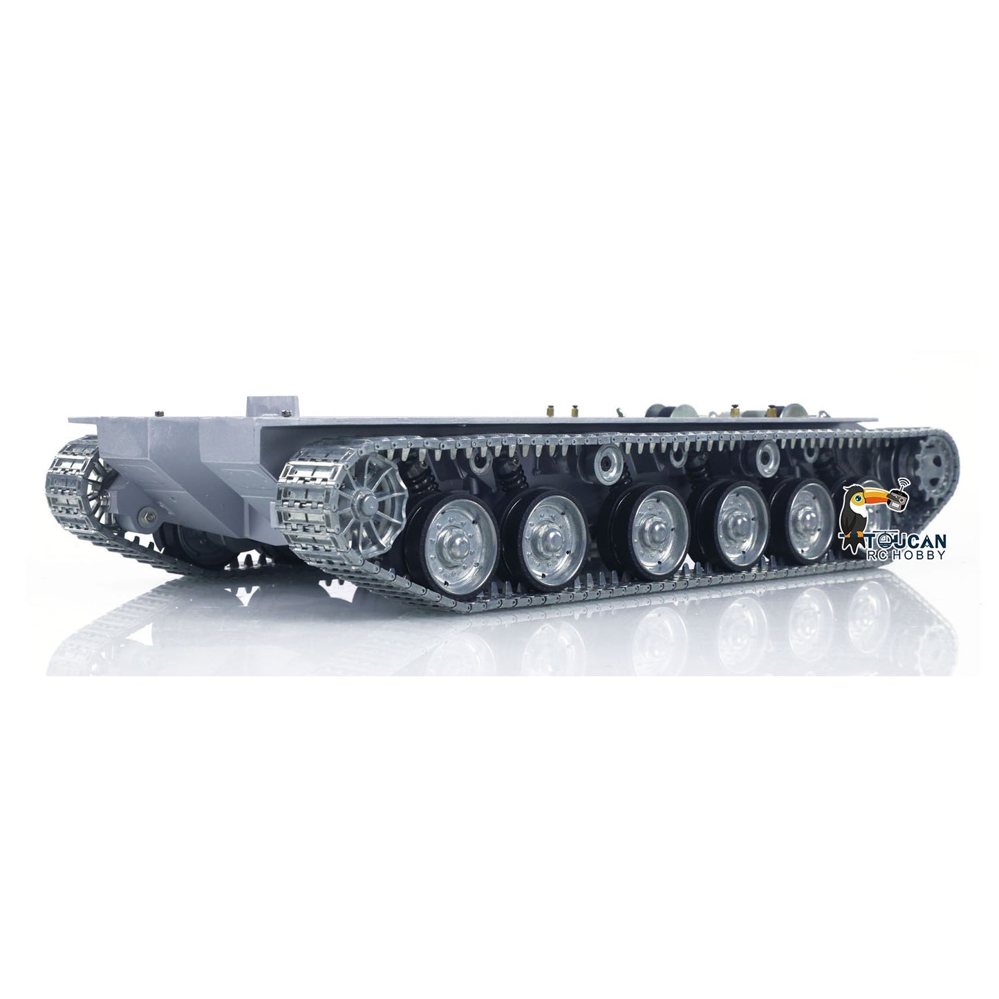 Metallchassis mit Antriebsgetriebe, Kettenrädern, Leiträdern, Laufrädern für Heng Long 1/16 Ferngesteuerter Panzer Merkava IV 3958 Modell
