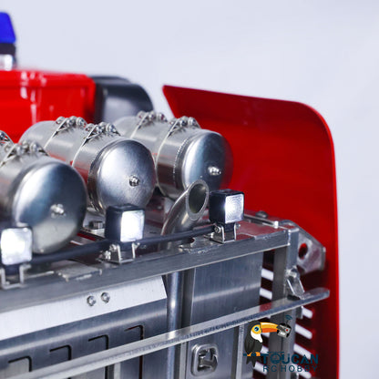 TOUCAN Lackiertes 8*8 Schwermetall-Chassis RC 1/14 Sattelzugmaschinen für Kabinenwagen mit Licht- und Soundsystem