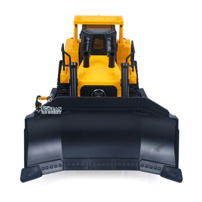 TOUCAN RC HOBBY HUINA 1/16 Electric Remote Control Bulldozer 1554 RC Dozer Finished Model Metal Ripper Light Effect Battery Ready to Run