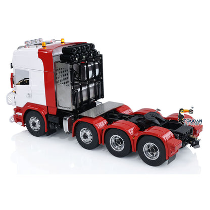 TOUCAN Lackiertes, zusammengebautes 8X8-Metall-Schwerfahrgestell 1/14 RC-Sattelzug-Funksteuerungsauto-Modell mit Licht und Ton