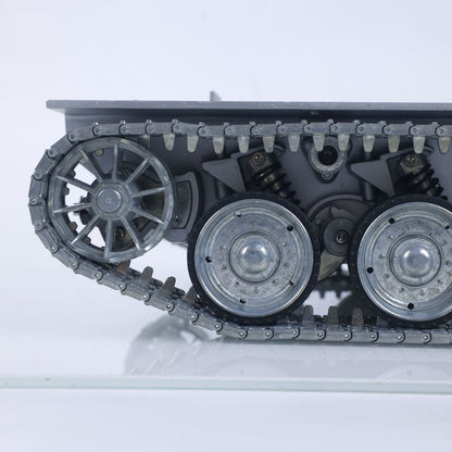Metal Chassis with Driving Gearbox Idlers Road Drive Wheels for Heng Long 1/16 3958 Merkava IV Remote Control Tank Vehicle Model
