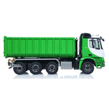 8x8 1/14 Hydraulic RC Full Dump Truck Metal Roll On Off Tipper Car Model Sound Light Simulation Vehicle FlySky ST8 Remote Control