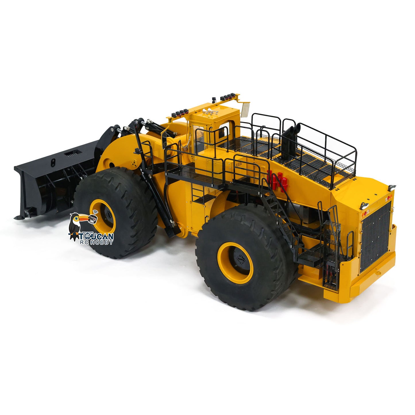Toucanhobby L2350 1/14 Metal RC Hydraulic Loader Heavy Duty Giant Model Smoke Unit FlySky ST8 Remote Controller for Model Enthusiasts