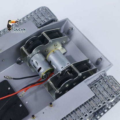Metallchassis mit Antriebsgetriebe, Kettenrädern, Leiträdern, Laufrädern für Heng Long 1/16 Ferngesteuerter Panzer Merkava IV 3958 Modell