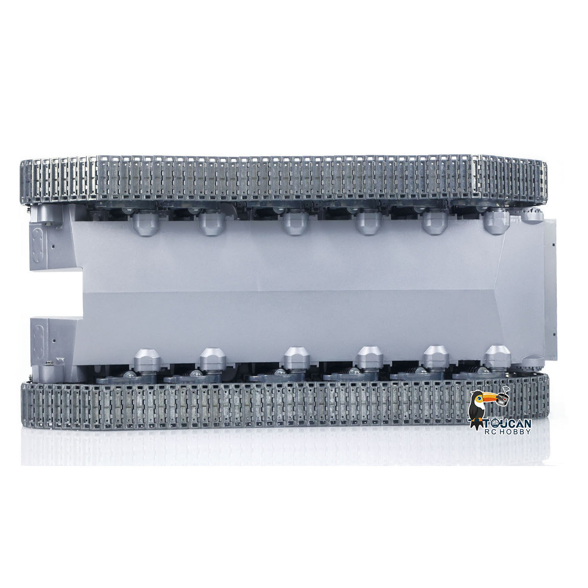 Metallchassis mit Antriebsgetriebe, Kettenrädern, Leiträdern, Laufrädern für Heng Long 1/16 Ferngesteuerter Panzer Merkava IV 3958 Modell