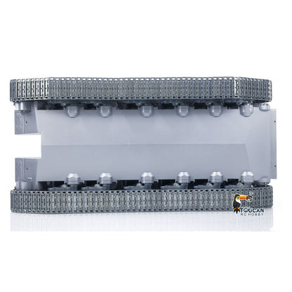 Metallchassis mit Antriebsgetriebe, Kettenrädern, Leiträdern, Laufrädern für Heng Long 1/16 Ferngesteuerter Panzer Merkava IV 3958 Modell