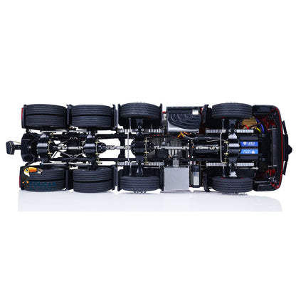 TOUCAN RC HOBBY 1/14  RC Tractor Truck 8X8 Metal Chassis Differential Lock Axles  Cab Radio Controlled Lorry Cars Model Front Hook