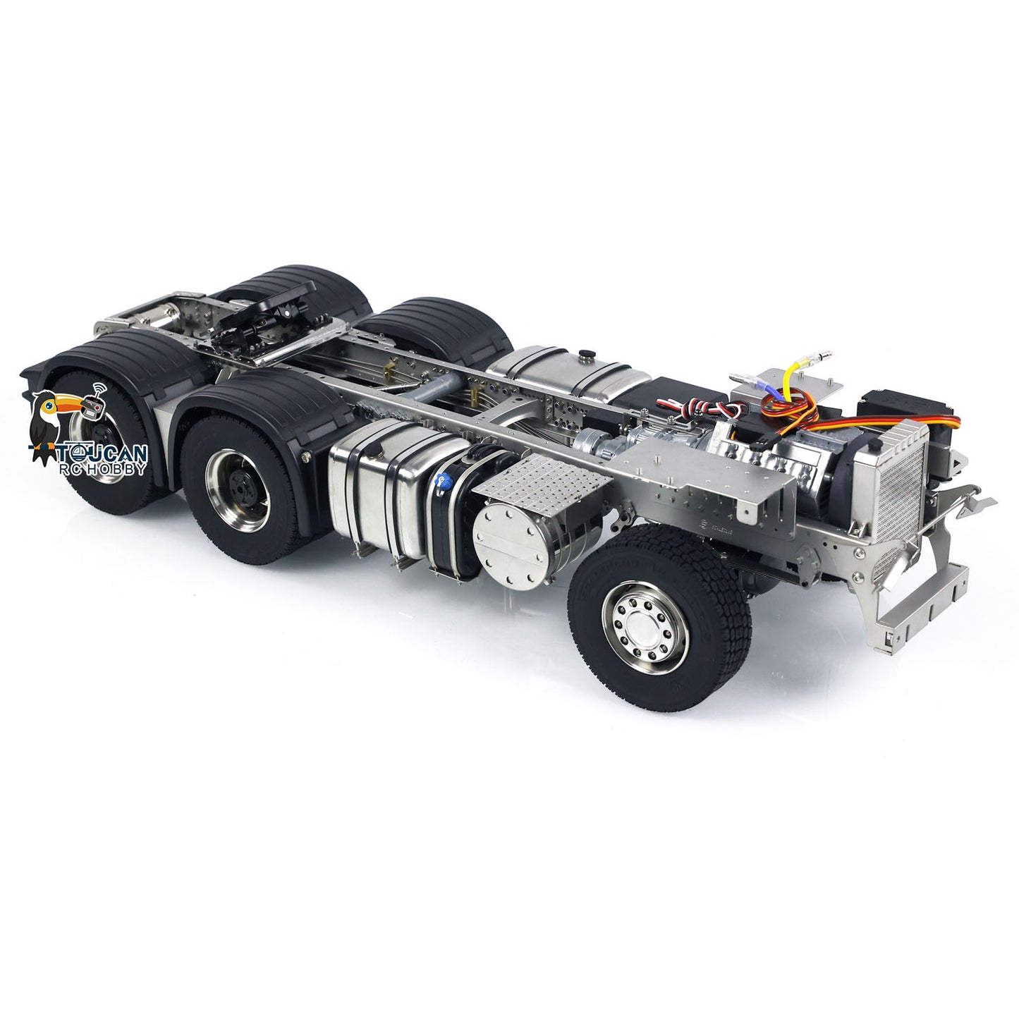 ScaleClub 1/14 6x6 Metallchassis für RC-Traktor, ferngesteuerter LKW, R62 R73, Elektromodell, Luftfederung, optionale Typen