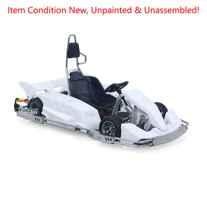 1/10 Plastic RC Go-Kart JDM 298B KIT Radio Controlled Electric Racing Car Unlimited Retrofit DIY Model for Adult Advanced Player