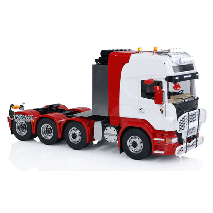 1/14 RC Sattelzugmaschine RTR Fernbedienung Auto Raucheinheit TOUCAN 8X8 Metallchassis 2-Gang-Getriebe