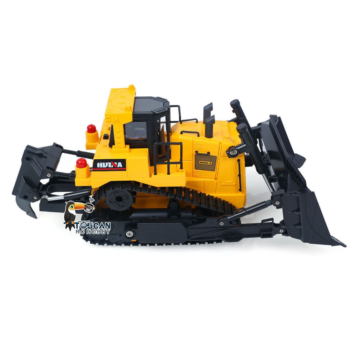 TOUCAN RC HOBBY HUINA 1/16 Electric Remote Control Bulldozer 1554 RC Dozer Finished Model Metal Ripper Light Effect Battery Ready to Run