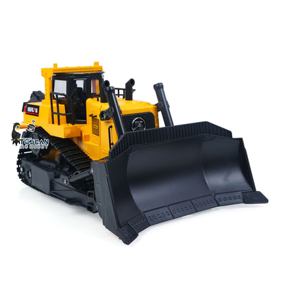 TOUCAN RC HOBBY HUINA 1/16 Electric Remote Control Bulldozer 1554 RC Dozer Finished Model Metal Ripper Light Effect Battery Ready to Run