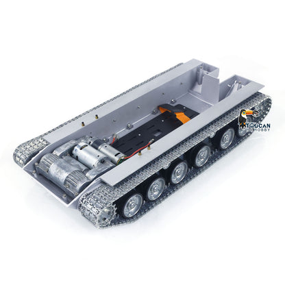 Metallchassis mit Antriebsgetriebe, Kettenrädern, Leiträdern, Laufrädern für Heng Long 1/16 Ferngesteuerter Panzer Merkava IV 3958 Modell