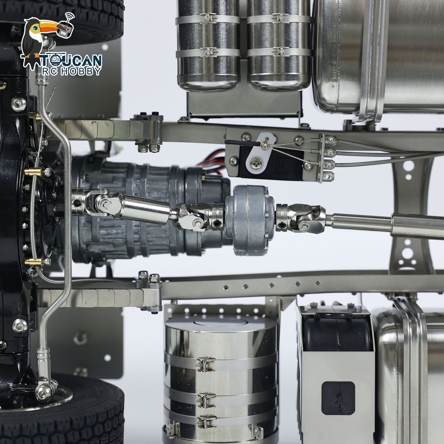 ScaleClub 1/14 6x6 Metallchassis für RC-Traktor, ferngesteuerter LKW, R62 R73, Elektromodell, Luftfederung, optionale Typen