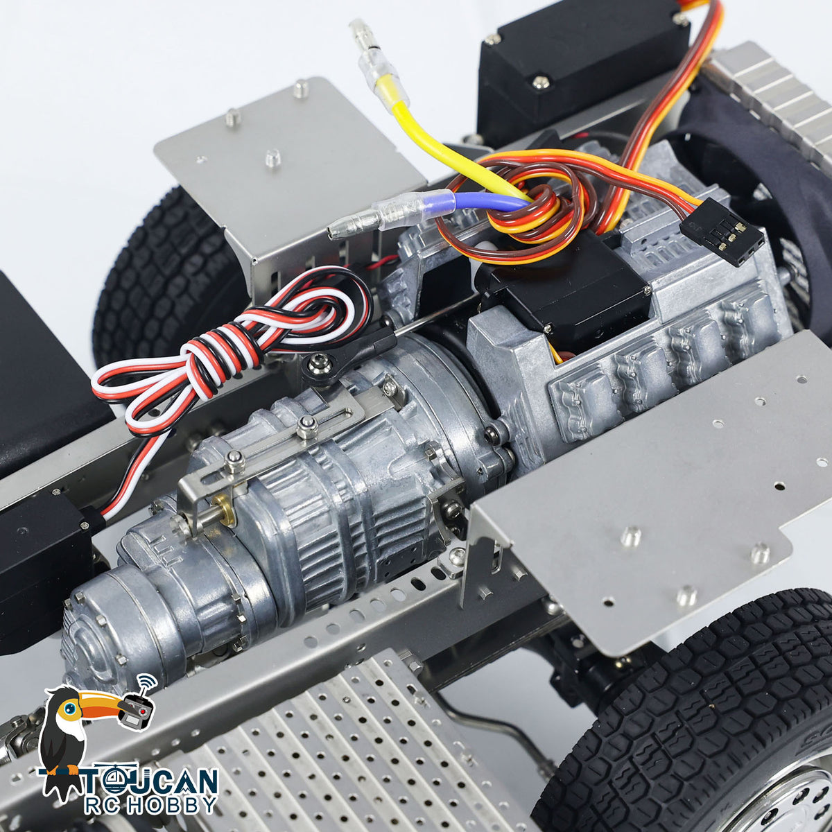 ScaleClub 1/14 6x6 Metallchassis für RC-Traktor, ferngesteuerter LKW, R62 R73, Elektromodell, Luftfederung, optionale Typen