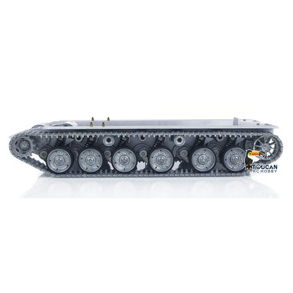 Metallchassis mit Antriebsgetriebe, Kettenrädern, Leiträdern, Laufrädern für Heng Long 1/16 Ferngesteuerter Panzer Merkava IV 3958 Modell