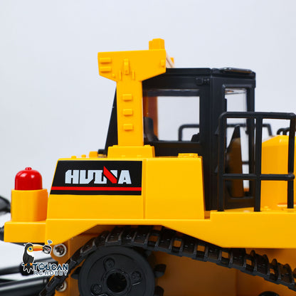 TOUCAN RC HOBBY HUINA 1/16 Electric Remote Control Bulldozer 1554 RC Dozer Finished Model Metal Ripper Light Effect Battery Ready to Run