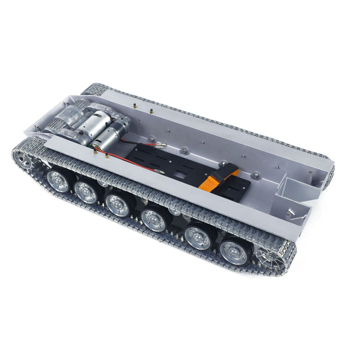 Metal Chassis with Driving Gearbox Idlers Road Drive Wheels for Heng Long 1/16 3958 Merkava IV Remote Control Tank Vehicle Model