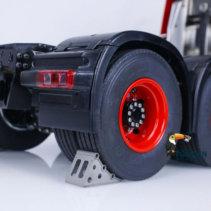 TOUCAN RC HOBBY 1/14  RC Tractor Truck 8X8 Metal Chassis Differential Lock Axles  Cab Radio Controlled Lorry Cars Model Front Hook