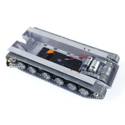 Metallchassis mit Antriebsgetriebe, Kettenrädern, Leiträdern, Laufrädern für Heng Long 1/16 Ferngesteuerter Panzer Merkava IV 3958 Modell