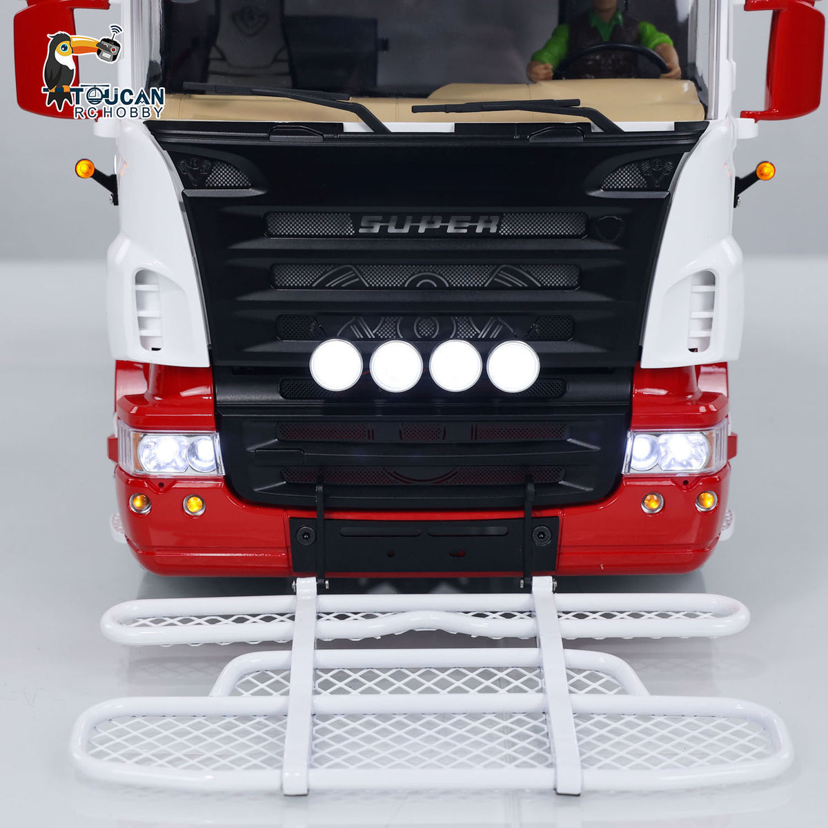 1/14 RC Sattelzugmaschine RTR Fernbedienung Auto Raucheinheit TOUCAN 8X8 Metallchassis 2-Gang-Getriebe