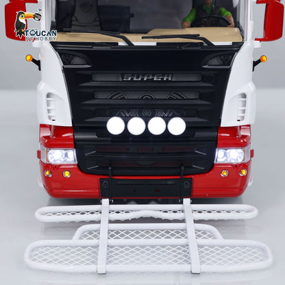 1/14 RC Sattelzugmaschine RTR Fernbedienung Auto Raucheinheit TOUCAN 8X8 Metallchassis 2-Gang-Getriebe